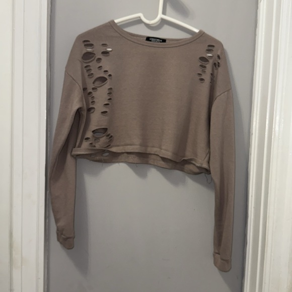 SWS DISTRESSED crop top size medium - Picture 2 of 7